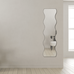 Wavy Timeless Mirror 150cm x 40cm Bronze Frame Wall Mounted Modern Home Décor