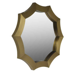 Round Gold Stainless Steel Frame 91cm Wall Mirror