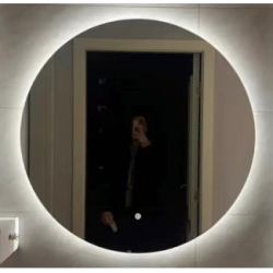 Star Round LED Mirror 90cm Frameless Backlit Dimmable Touch Sensor Bathroom Vanity